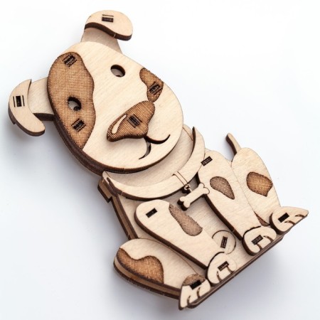 Wooden designer Drovo "Puppy Druzhok"-4