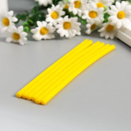 Glue rods for the glue gun "yellow" (set 6 pieces) 7mmx18 cm-2