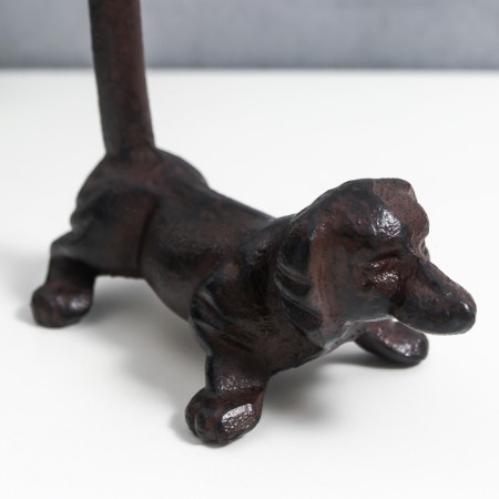 Souvenir cast iron stand for towels "Dog" 30x7x14 cm-4