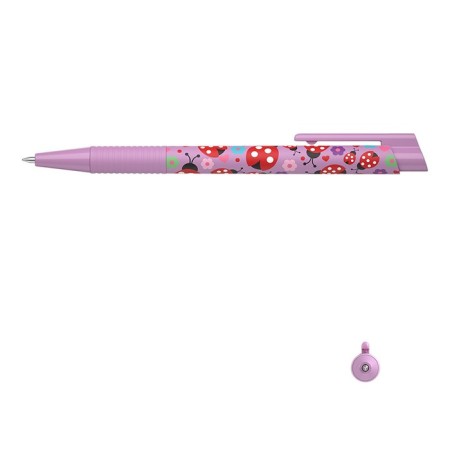 Handle Ball machine gun. Erichkrause Colortouch Ladybug, node 0.7 mm, flu, blue ink-3