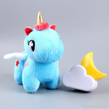 Children's nightlight with a soft toy "Unicorn", mix-4