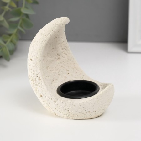 Gypsum candlestick, metal for 1 candle "month" d = 3.8 cm 7.5x10x11.5 cm-4