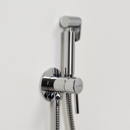 Bida mixer Wasserkraft A70138, built -in, with hygienic shower, brass, chrome-1