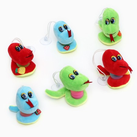 Soft toy "Snake with a spring" on a suspension, 9 cm, color mix-1