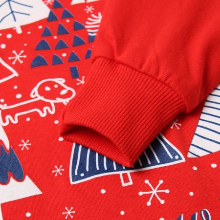 Pajamas for a boy, red/blue color, height 134 cm-3