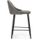 Harmar jama metal/velor, black/gray 46x53x90 cm