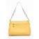 Bag Cross-Body Women's, genuine leather, Ludor yellow, 25x9x17 cm