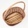 Wicker basket, 30x25x12/37 cm, bamboo, vine mix