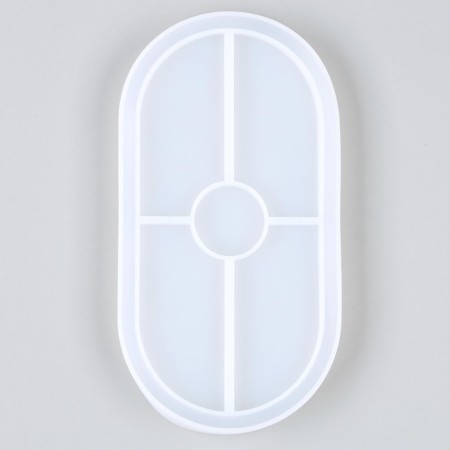 Silicone universal form “oval”, product size 9.2 × 17.6 × 1.4 cm-1
