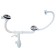 Siphon for AKVater washing, 3 1/2 "x 40 mm, double, straight -up overflows, divert for washing.