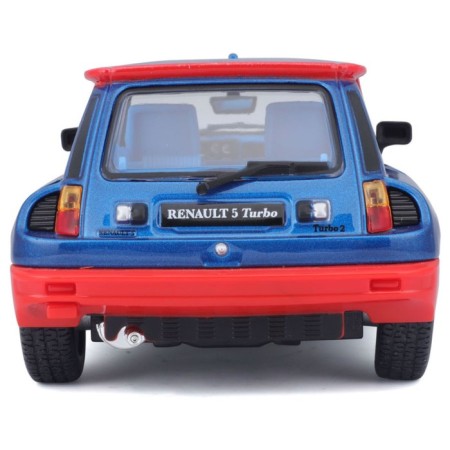 BBURAGO Renault 5 Turbo, Die-Cast, 1:24, opening doors, red-blue color-3