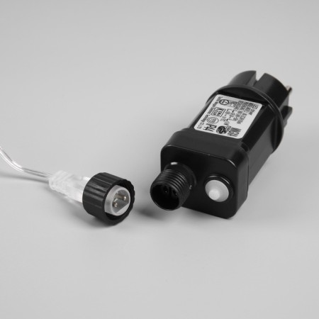 Girland "Mishura" 50 m Rosa, IP44, silver thread, 1500 LED, 8 modes, glow warm white, 36 V-3