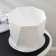 Pot for flowers with a prize pallet, 4.7 l, white color
