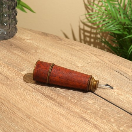 Souvenir "Telescope" 43 cm, engraved, (lens diameter 4 cm), brass-1