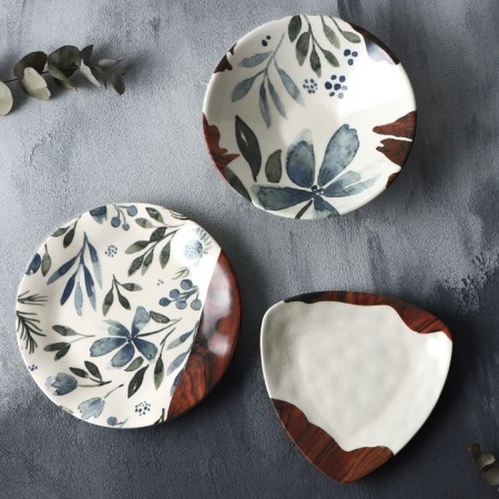 Ceramic dish "FUHEN", 29.7x17.5 cm, white color-5