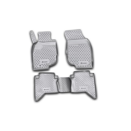 Rugs in the Toyota Hilux Salon 2008-2016, 4 pcs. (polyurethane)