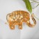 Brooch "Elephant" circus, color in gold