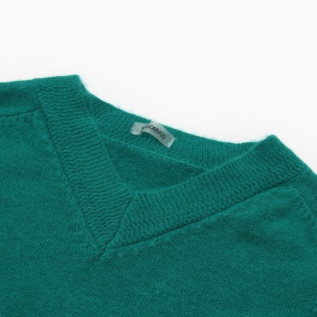 Female jumper, green color, one size (44-48)-4