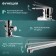Bath mixer Zein Z95350152, cartridge ceramics 35 mm, with a shower set, chrome