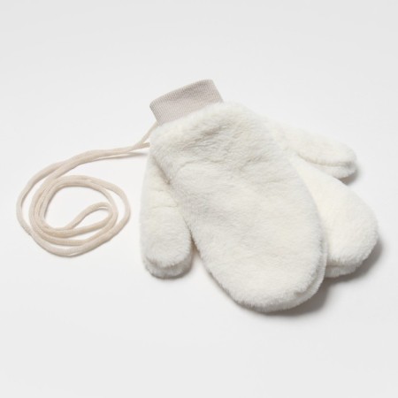 Mittens for claim. Minaku Minaku fluffy 25 cm milk