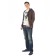 Hoods male, size 54, brown color