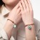 Bracelets "Demetrons" Avocado with a heart, brown color, 7 cm