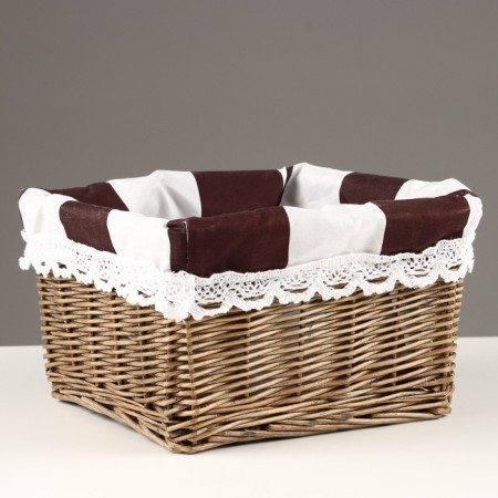 Wicker basket, gray