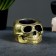 Skull "Skull Muerto" aged gold, 8x7x5cm