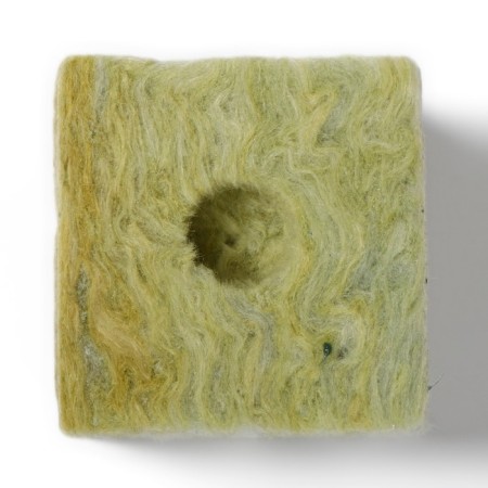 Ecover substrate mineral wool in a cube for plant seedlings, a hole of 20 × 15 mm, 7.5 × 7.5 × 6.5 cm-2
