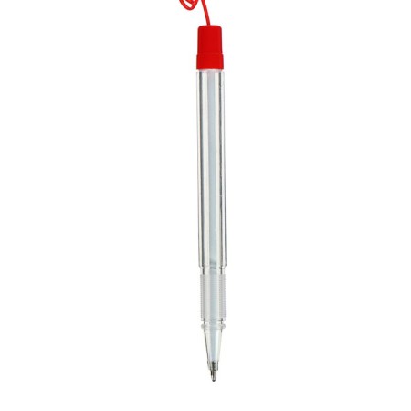 Ballic handle 0.5 mm on the stand "Stop" with Velcro and cord, blue rod, red body (barcode on a piece)-2