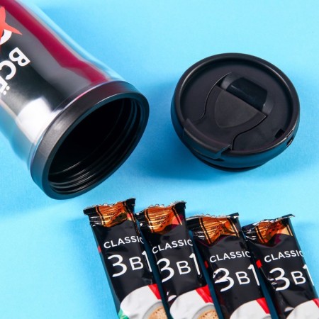 Coffee is the rapidly soluble “all this is vanity”, 4 pcs. X 18 g. In the thermostat 250 ml. (18+)-1