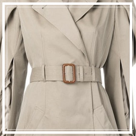 A belt buckle, 4.5 × 3 cm, 5 pcs, dark brown/beige color-2