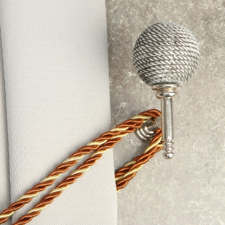 Hook for curtains KS100 CAPPIO, one -rod, chromium color, 2 pcs-5