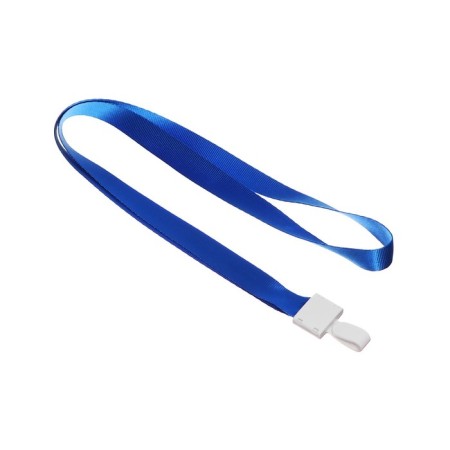 Badge tape, width-15 mm, length-80 cm, with plastic holder, blue