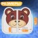 A set of personalized shoes for shoes "Bear", 6 pairs, 4.7 × 2.6 cm