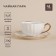 Tea steam porcelain SL Home "Garda", 2 items: a cup 200 ml, a saucer d = 15 cm, white color