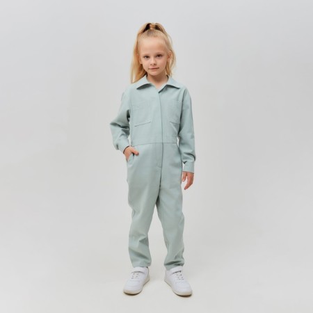 Комбинезон для девочки MINAKU: Casual collection KIDS цвет мятный, рост 122-4