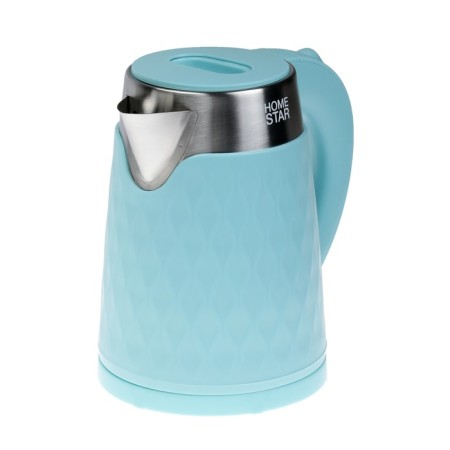 Electric kettle Homestar HS-1021, plastic, Metal flask, 1.7 l, 1500 watts, blue