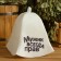 Set for the bath "Man" 5 in 1 (bag, hat, mittens, rug, washcloth) with print, white