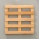 Standing for hot shares, grille, 15 × 15 × 2 cm, array BU