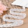 Knitted lace, 10 mm × 15 ± 1 m, fluid-white color