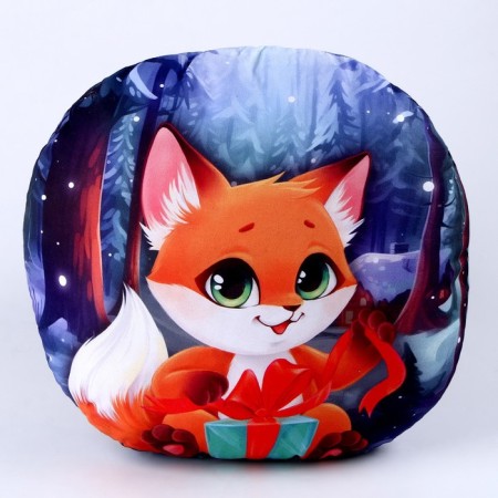 New Year's pillow round "fox", for the New Year-2