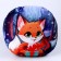 New Year's pillow round "fox", for the New Year