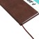 Universal diary for grades 1-11 "strip", solid cover of artificial leather, silkography, lies, 48 ​​sheets, chocolate+turquoise