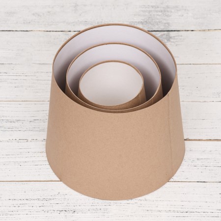 A set of boxes 3 in 1 reverse cone craft without lids 19.5*20*24 - 10.5*15*14-2