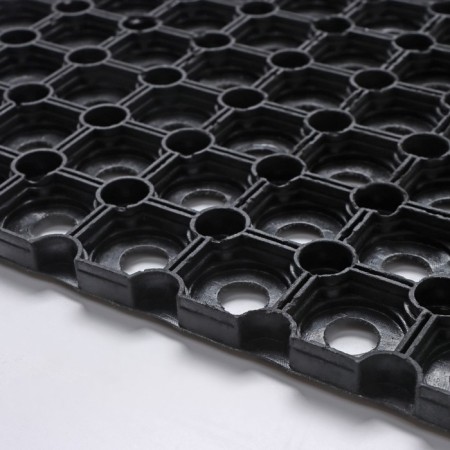 Muddy mud -bearded rug, 100 × 150 × 1.6 cm, black color-4
