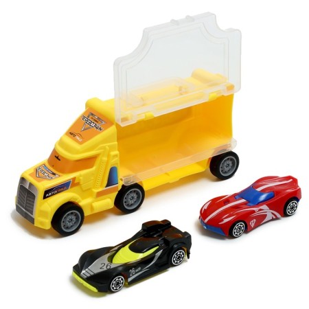 Carrier truck, 2 cars, mix-6