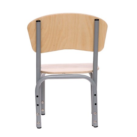 The stool is adjustable "kuzya", plywood (00-1), back-bubble-4