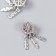 Busina for creativity Metal "Dreams of Dreams with Heart" silver 1x2.8 cm