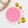 Mold "circles in the grid", silicone, d = 10 cm, color mix